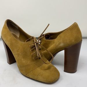 Tory Burch Brown Lace Up Booties